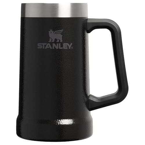 1L STAINLESS STEEL BEER MUG WHITE